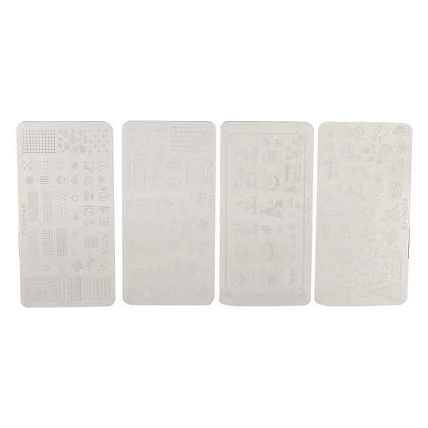 Negle stempling plader Stencils Mønster DIY Negle Printing Stempling skabelon Manicure Tool09-12