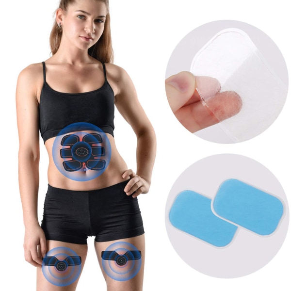 30 stk EMS Gel Pads Hydrogel Gel Treningserstatning Gelark for magemuskulær elektrostimulator