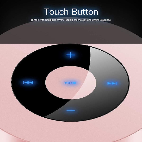 Bärbar Bluetooth-högtalare, Mini Bluetooth-högtalare (Rosa)