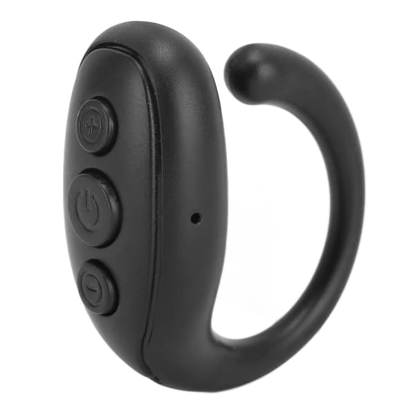 Mobiltelefon Bluetooth-fjärrkontroll ABS-ringform Lång batteritid Kamerafjärrkontroll för surfplatta Svart