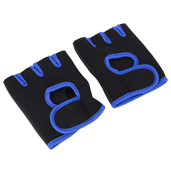 Handledsskydd Sport Justerbart handledsstöd Fingerlösa gymhandskar för skridskoåkning Tyngdlyftning Royal BlueXL