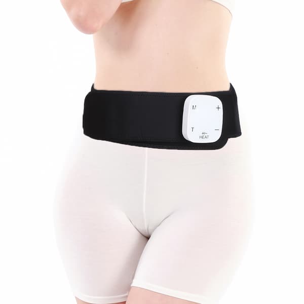 Fjärrinfraröd Värmeterapi Bälte Smärtlindring Justerbar Midjemassager (Huvudenhet Bälte) (L)