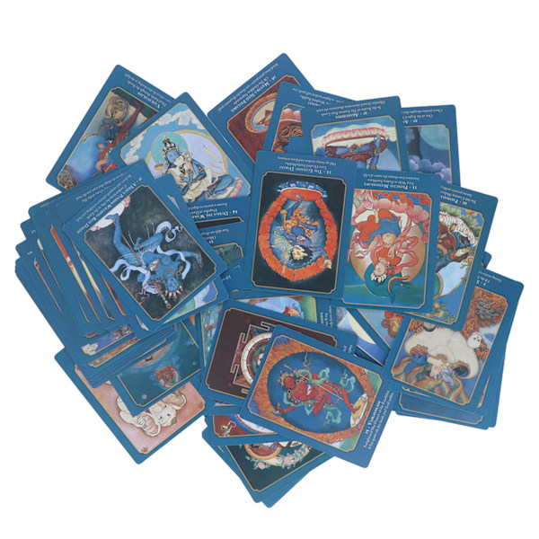 50 stk buddhistiske tarotkort buddhisme og hinduisme spådomskort tarotkortsett