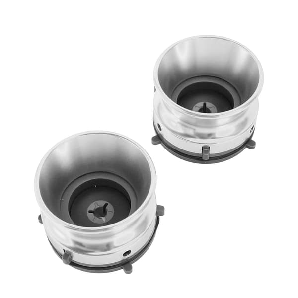 1/4 10 tommer åbner poleret aluminiumslegering universel ilægningsenhed NAB navadapter til Studer ReVox til Akai til Teac 2 stk sølv