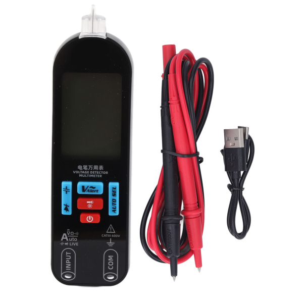 Digital Multimeter Automatisk Område LCD-skärm Spänning Kapacitans Tester Resistansmätare Verktyg