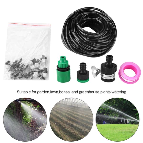 Mikro Vandingssystem Have Drivhus Planter Automatisk Vanding 10M Slangesæt Kit