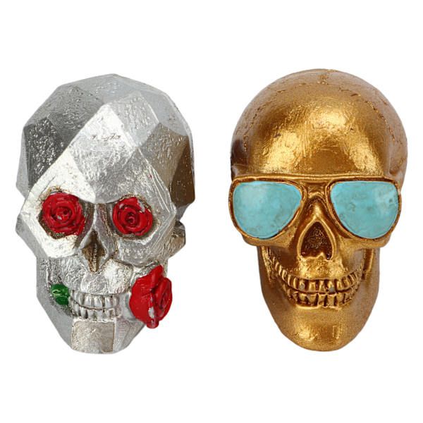Auton pääkallon raikastaja auton ilmanpoistohartsi Skull Rose -aromidiffuusori raikastaja ornamentti Halloween auton koristelu lahja