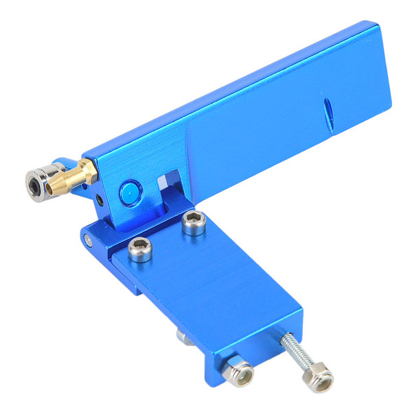 Aluminiumsror med vanninntak for RC Racing elektrisk båtmodell Marine (blå, 95 mm)