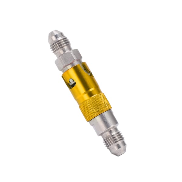 Motorcykel Bremse Slange Væske Hurtigkobling Adapter Rustfrit Stål Universal Gul
