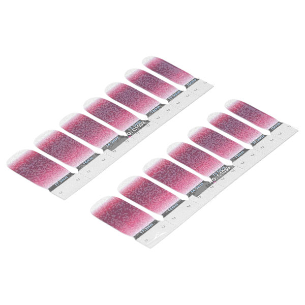 Gradient Nail Art Transfer Sticker Självhäftande nagellacksremsor Full Wraps Dekaler(38)