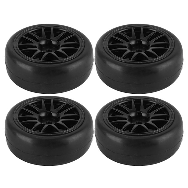 4 stk. 63MM fjernkontroll metallhjulnav gummihjul med adapter for WPL D12 RC lastebil