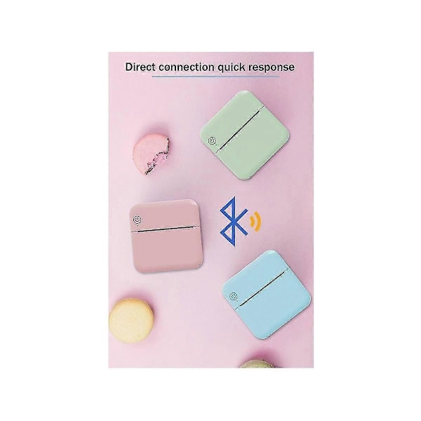 Mini Fickskrivare Memo Konto Fotoskrivare Portabel Bluetooth Termisk Etikettskrivare Liten Hem
