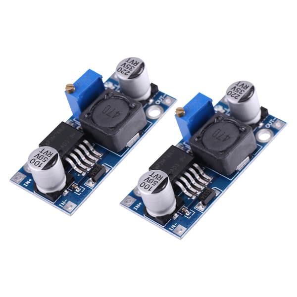 2 stk. DC-DC justerbare nedtrappingsstrømforsyningsmoduler Buck-omformere 3,2V~35V til 1,25V~35V 3A