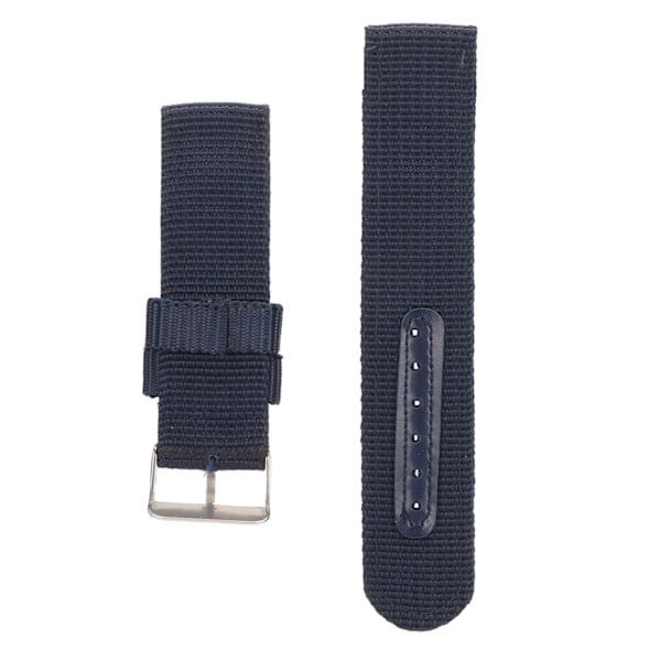 Blå Quick Release watch Mjuk nylon canvas watch för män kvinnor 22mm