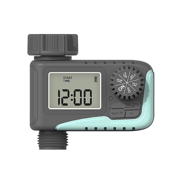 Kompakt Automatisk Digital Sprinkler Timer til Havevandingslange, Udendørs Hane, Drypbevanding og Græsplæne Vandingsystem