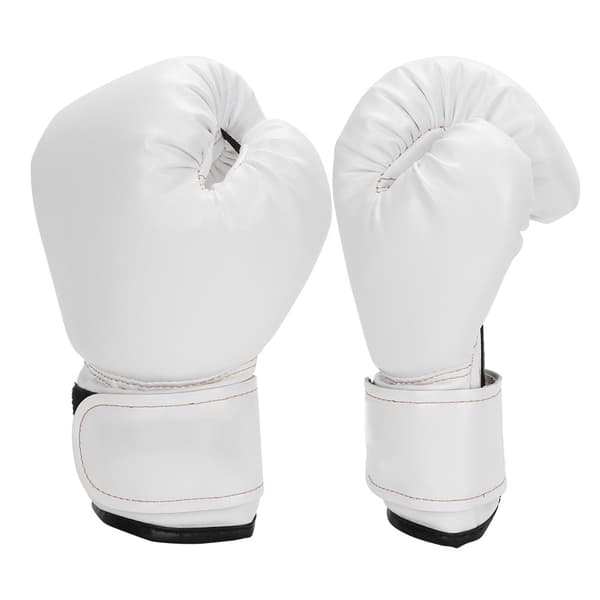 Barn PU Läder Barn Boxning Slagsmål Sparring Boxningssäck Handskar Träningsvantar (Vit)