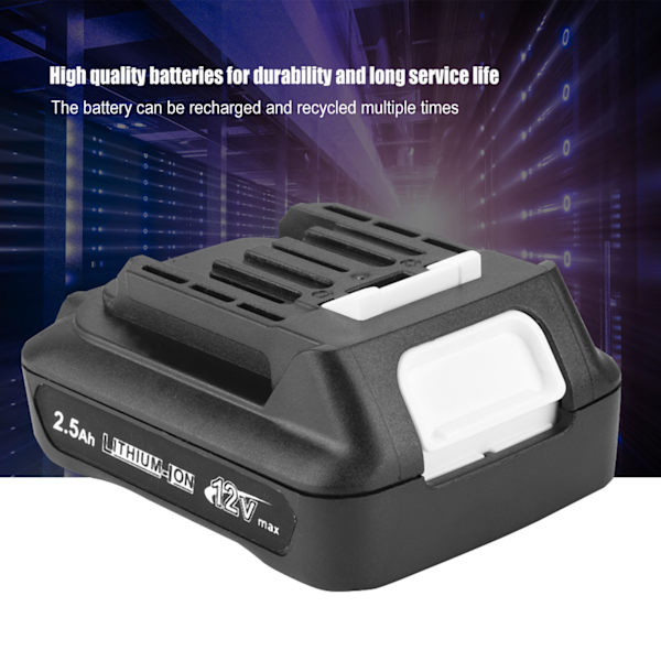 2500 mAh 12V lithium-ion-batteriudskiftningstilbehør Passer til Makita BL1012B