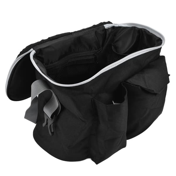 Barnevogn Organizer Bag Vanntett Universal Passform Organizer med Koppholder for Barnevogn Mica Black