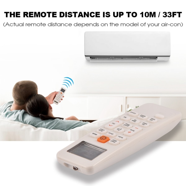 Fjernbetjening til Samsung DB93-11489L DB63-02827A DB93-11115U DB93-11115K KT3X00 Aircondition