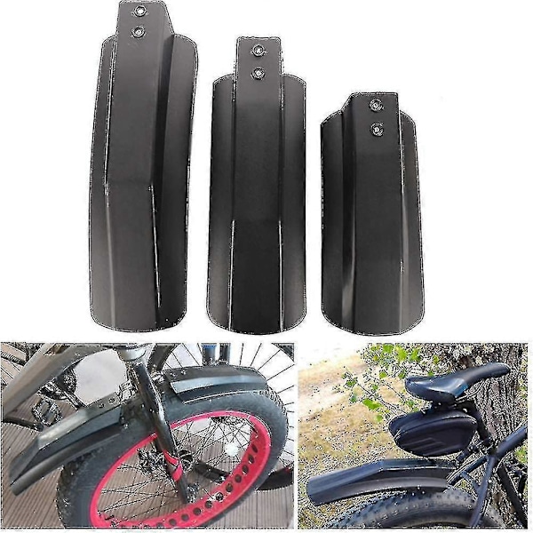 Kestävä 26 tuuman muovinen polkupyörän lokasuoja - etu- ja takalokasuojat Fat Tire -maastopyörään