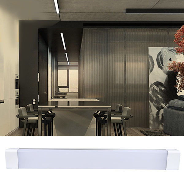LED-lysrörsremsa IP65 väderbeständig icke-frätande garageverkstad 4000K 2ft 27W AC185-260