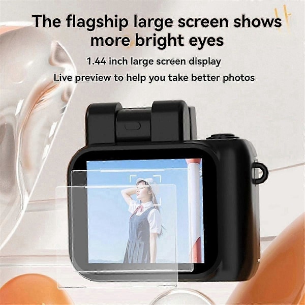 HD1080P Mini Kamera Bærbar Lommevideokamera med LCD-skjerm og Flash Videoopptaksfunksjon