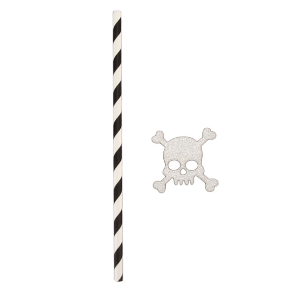 50 kpl Halloween Skeleton Paper Pilli Koriste hopea Luuranko Juomapilli Juhliin Kummitustalot Karnevaalit
