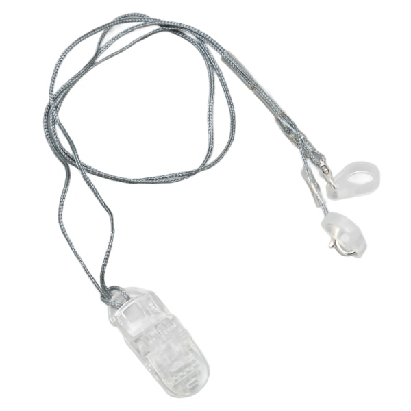 Lydhjælp Clip Holder Nøglebånd Beskyttelse Rope Lydforstærkere Bærbar Hang Rope Security Clip Transparent