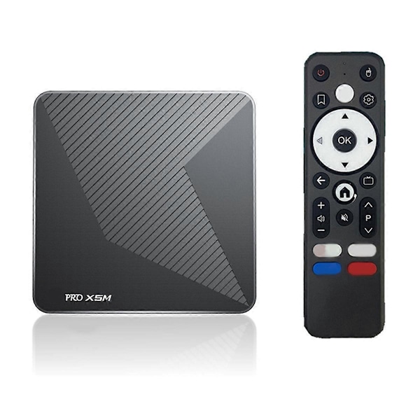 X5M Android 14 TV Boks Stemmestyring 4K 60fps Amlogic S905X5M (EU)