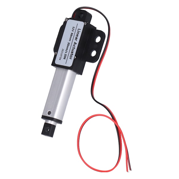 Lineaarinen karamoottori DC 12V 30mm iskunpituus Hiljainen oikosulkusuojaus T-tyyppinen ruuvi Mini sähköinen lineaarinen liikekaramoottori30mm/s‑20N