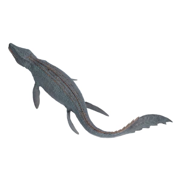 Naturtro dinosaurfigurleker Høysimulert dinosaurmodelldekorasjon for barn Mosasaur