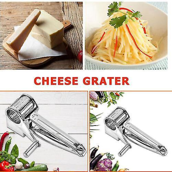 Roterende cylindre i rustfrit stål, ostehøvl, grøntsagsskærer, slicer, rivejern