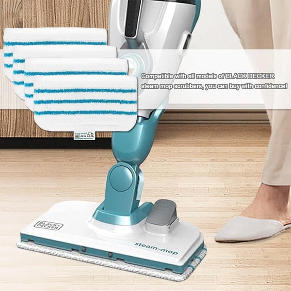 4 Torkdukar för Black and Decker Ångmoppar, för Black Decker Ångmoppar fsm1630s Ångrengörare