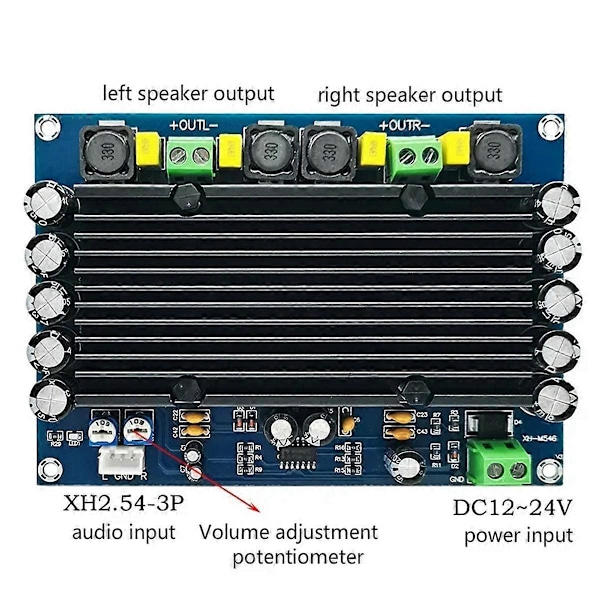 TPA3116D2 Effektforstærkerkort Hifi Stereo Digital Lydforstærker
