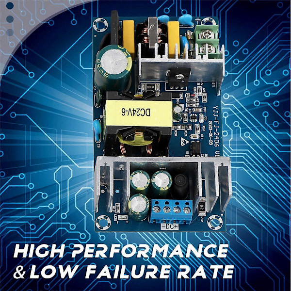 2 KPL 150W 24V 6A Suuritehoinen Moduuli Paljas Piirilevy AC-DC Virtalähde
