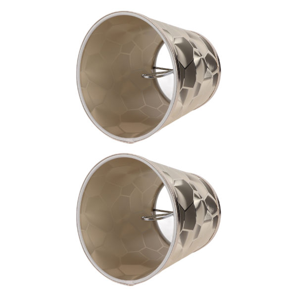 2 st trumlampskärm E14 PVC modern dekorativ liten tunna lampskärmsskydd för bordsvägg taklampa