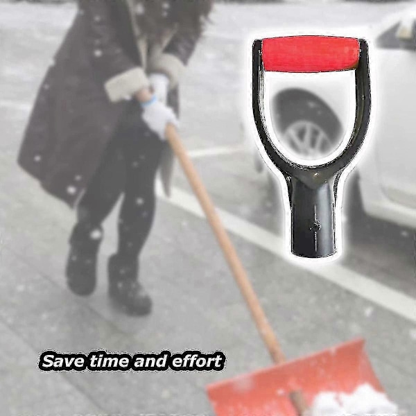 Plastspadehandtag Skyffel D-grepp, 32 mm Innerdiameter Spadesnöskyffelhandtag, Spadesnö