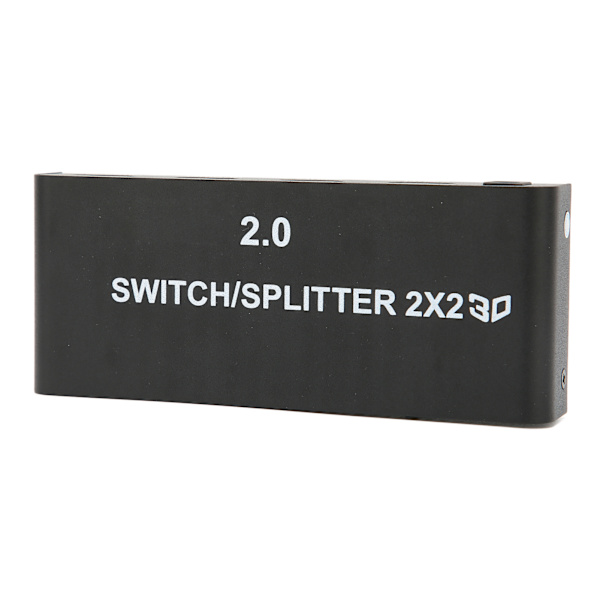 2x2 HD Multimedia Interface -jakaja 4K 60Hz 2 sisään 2 ulos videoswitcher signaalinsiirtoon 100-240VUS-pistoke