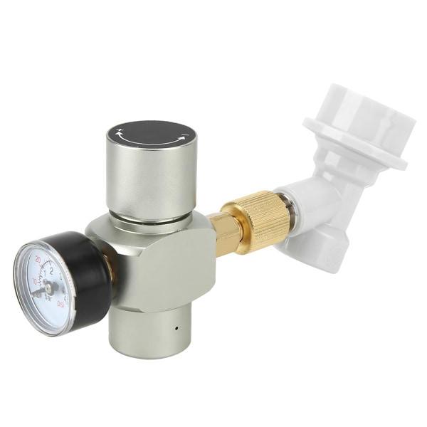 Homebrew Beer CO2 Regulator Laddare Gaskoppling med plastkontakt 0-60PSI