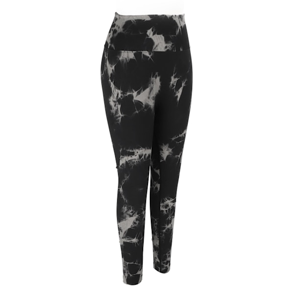 Tie Dye Leggings - Sømløse, Højtaljede, Elastiske, Sorte, Hurtigtørrende, Bløde og Åndbare Yoga Leggings til Kvinder S