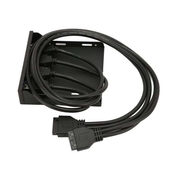 USB frontpanel 4 porter USB 3.0 dobbel 19 pins stabil overføringsstøtte Hot Plug 3,5 tommers frontpanel for datamaskindeksel