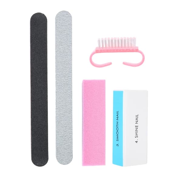 5 st Professionell Manikyrverktyg Nagelfilar Buffertar Pedikyr Nagelkonst Kit