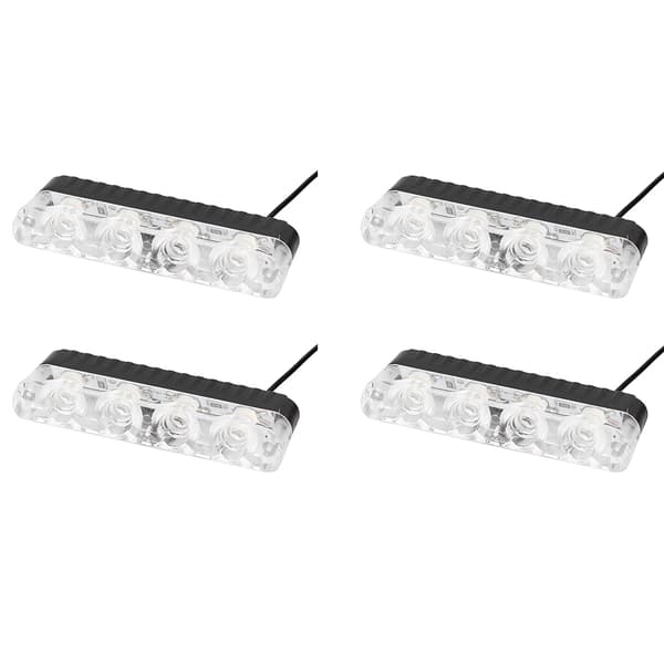 12V 24LED Trådløs Fjernkontroll 4 Blitslysbar Supersterk Dekorativ Strobelys