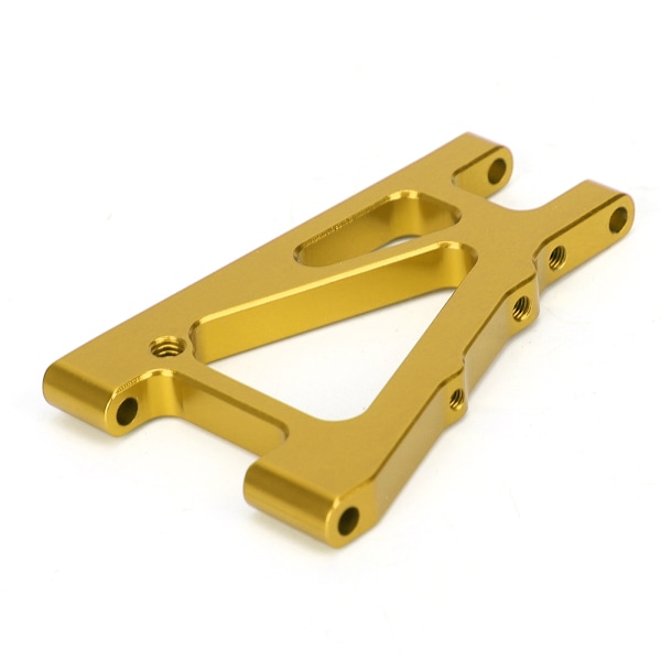 2PCS Alloy främre nedre armuppgraderingsdelar Passar för KYOSHO 4WD Optima 1/10 terrängfordon (gul)