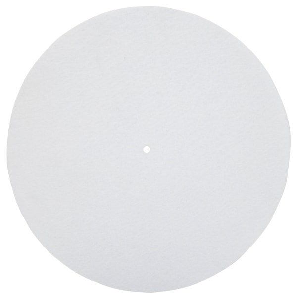 Skivtallrik matta 12" Antivibrationsljudskiva för vinylskivspelare (vit)