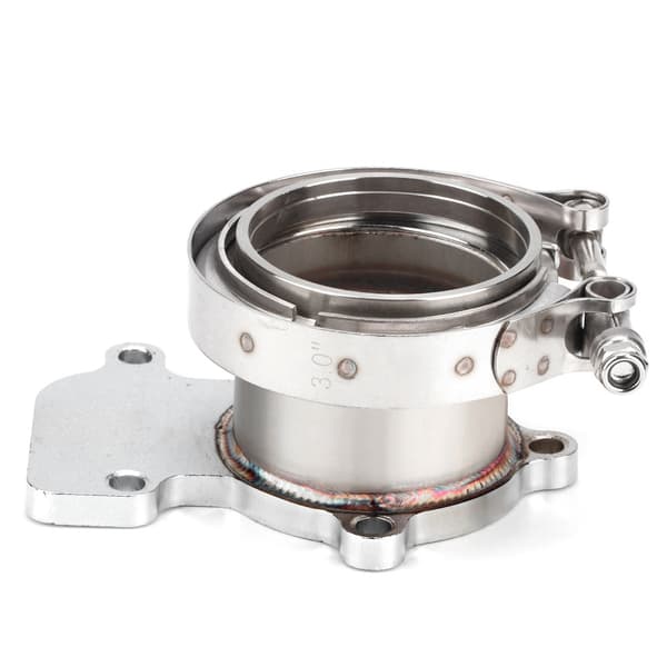 Rustfrit stål til Holset WH1C HX35 HX35W Downpipe Turbo Flange til 3\" V-bånds adapter