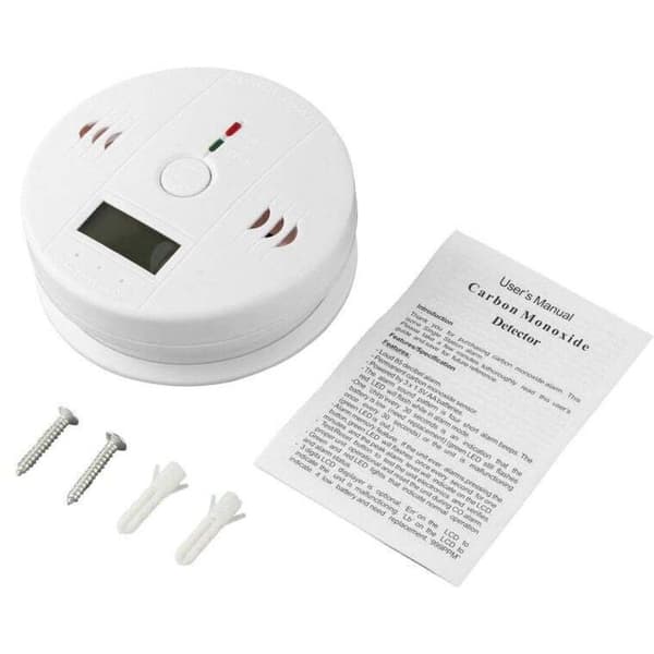 10 års karbonmonoksidalarm, digital CO-detektor, batteridrevet Multicolour