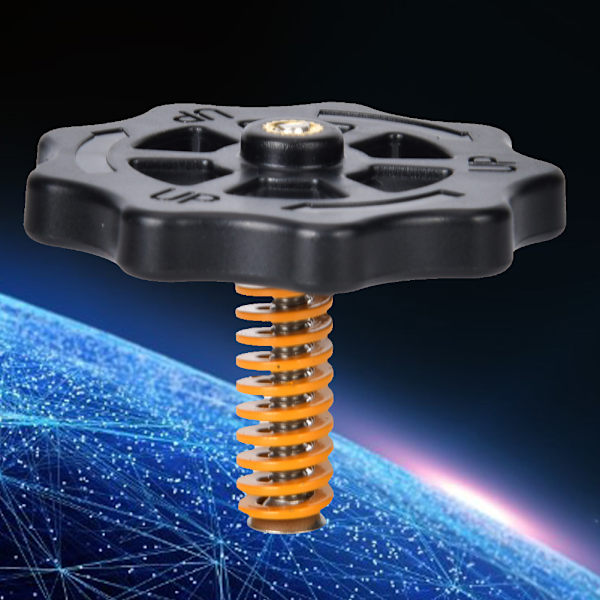 KOONOVO 3D-skrivare Hot Bed Leveling Kit M4 Handvridna muttrar Fjäderskruv
