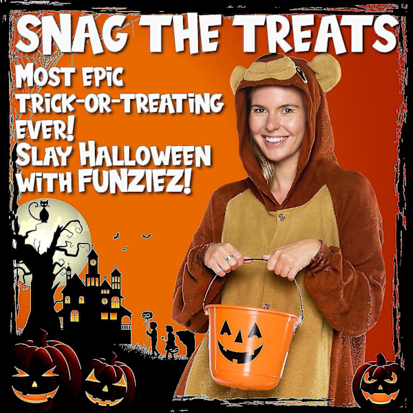 Plysdyr og havdyr Halloween-kostume til voksne - Funziez! Stor bamse
