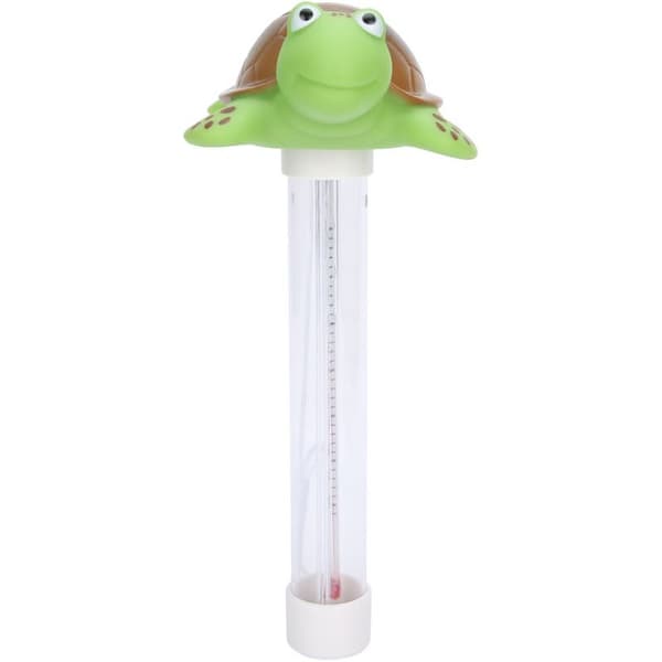 Flydende termometer til havedam og babybassin med snor